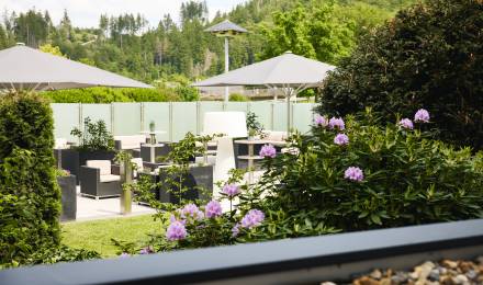 Außenbereich für Green Meetings im Sauerland Stern Hotel Willingen