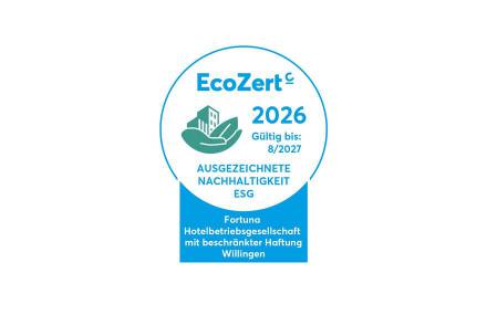 EcoZert – Ausgezeichnete Nachhaltigkeit (ESG) - Sauerland Stern Hotel Willingen