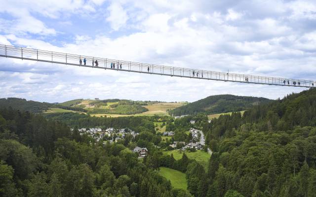 Hängebrücke Skywalk Willingen über Wald