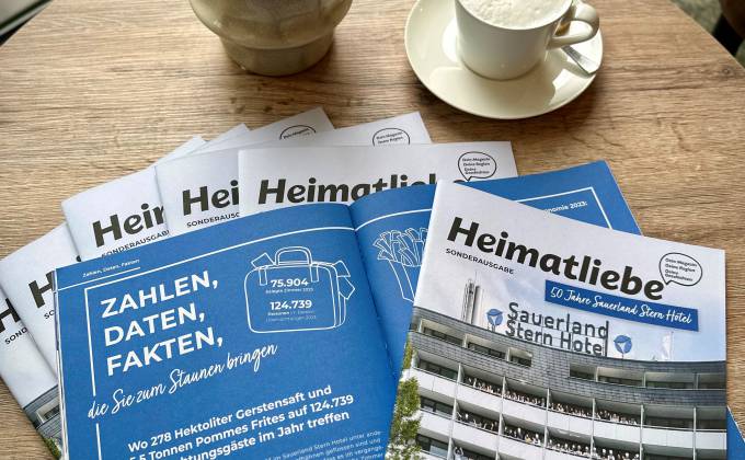 Heimatliebe Sonderausgabe zum 50-jährigen Jubiläum unseres Sauerland Stern Hotels Symbolfoto