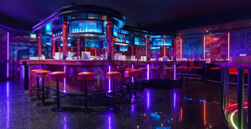 Theke in der Diskothek Star Club im Sauerland Stern Hotel Willingen