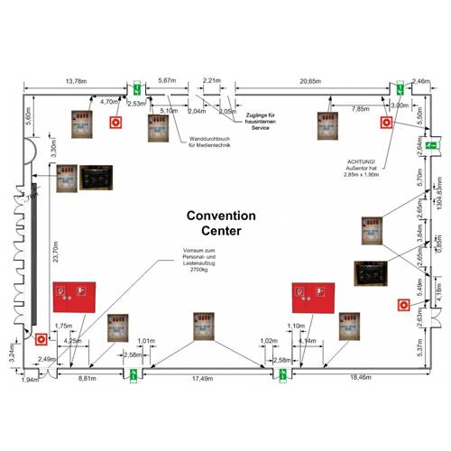 Convention Center Lageplan