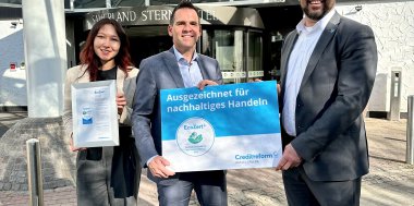 Nachhaltigkeit ist Zukunft – wir wurden neu ausgezeichnet mit dem EcoZert der Creditreform Gruppe! , Bild 1/2